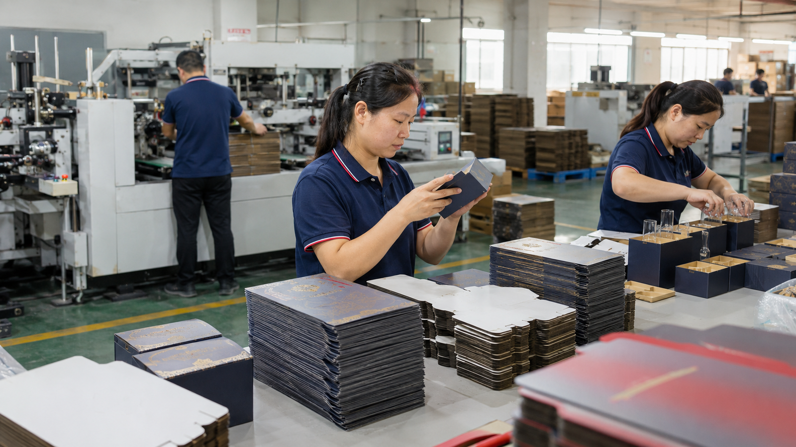 Packaging box production workshop