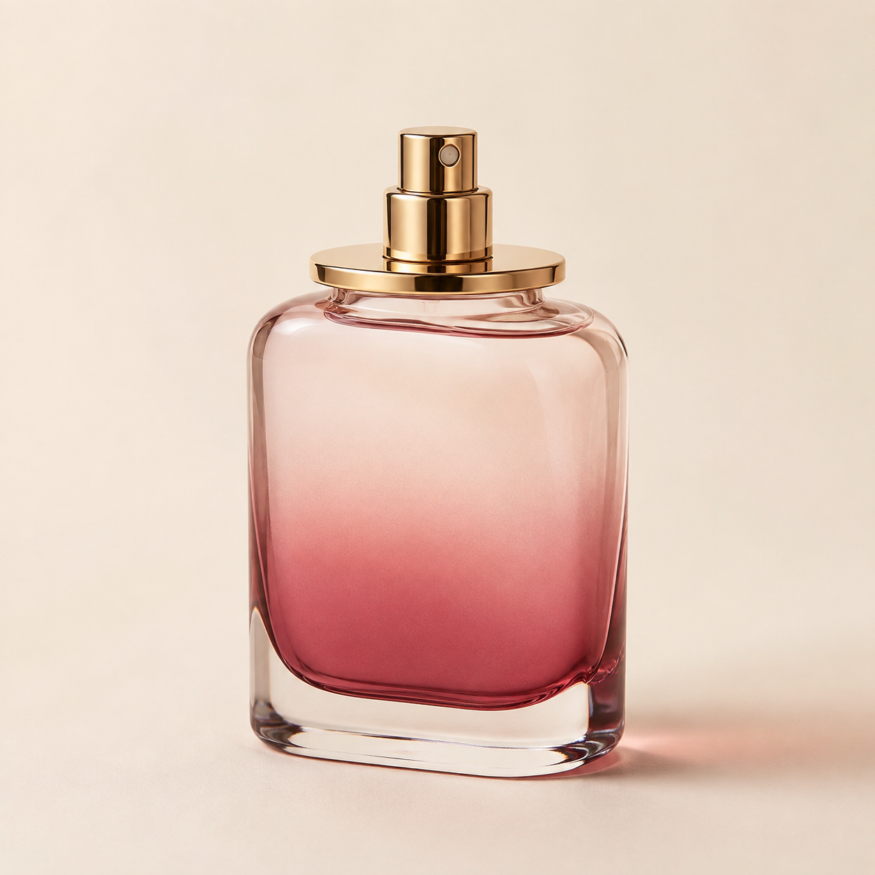 Finished perfume bottle with spray coating