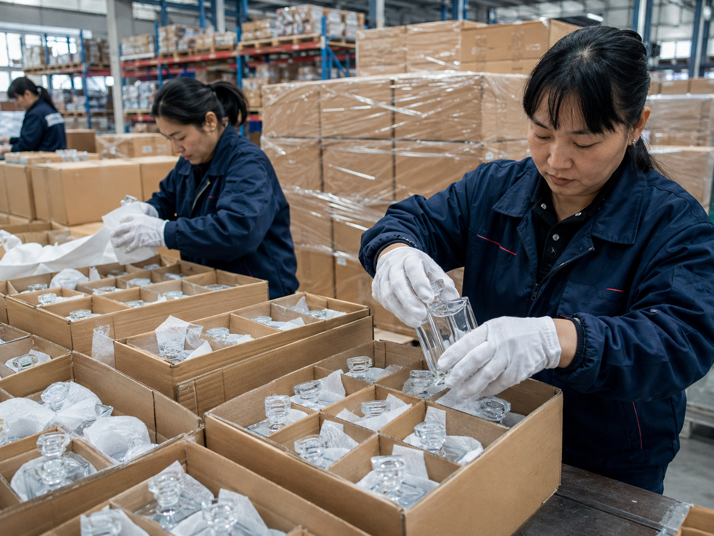 Warehouse protection and export packing