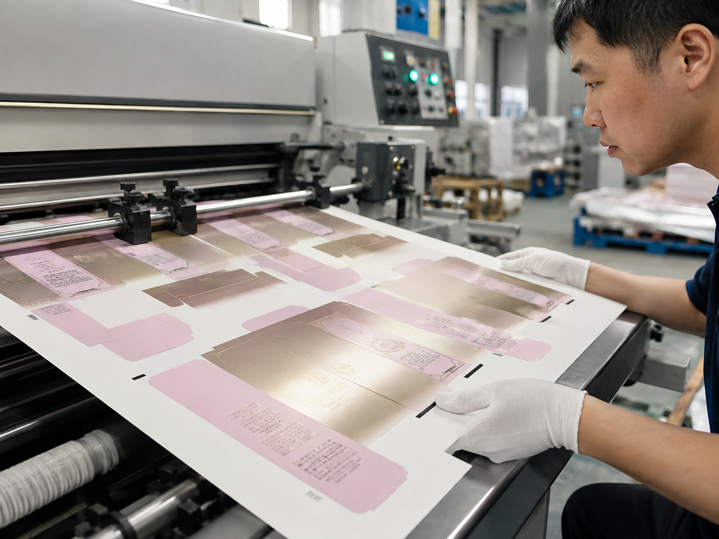 Printing and die cutting inspection