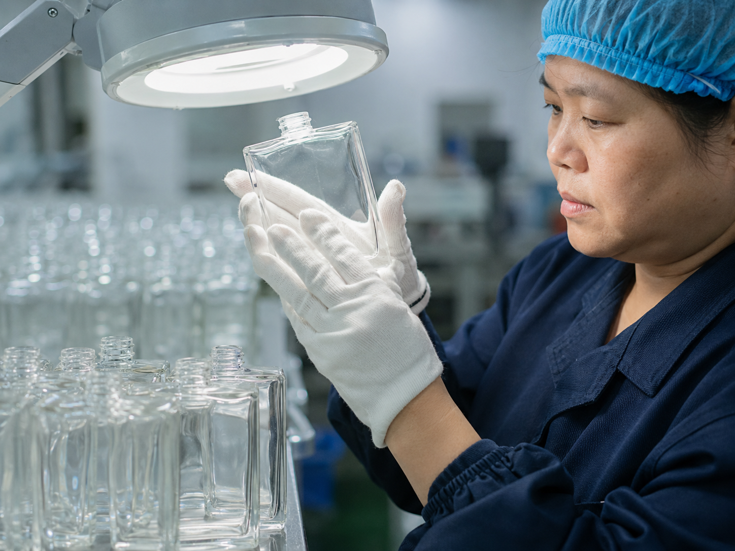 Glass bottle appearance inspection