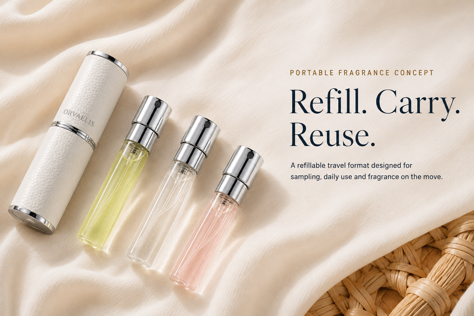 Portable perfume range packaging concept