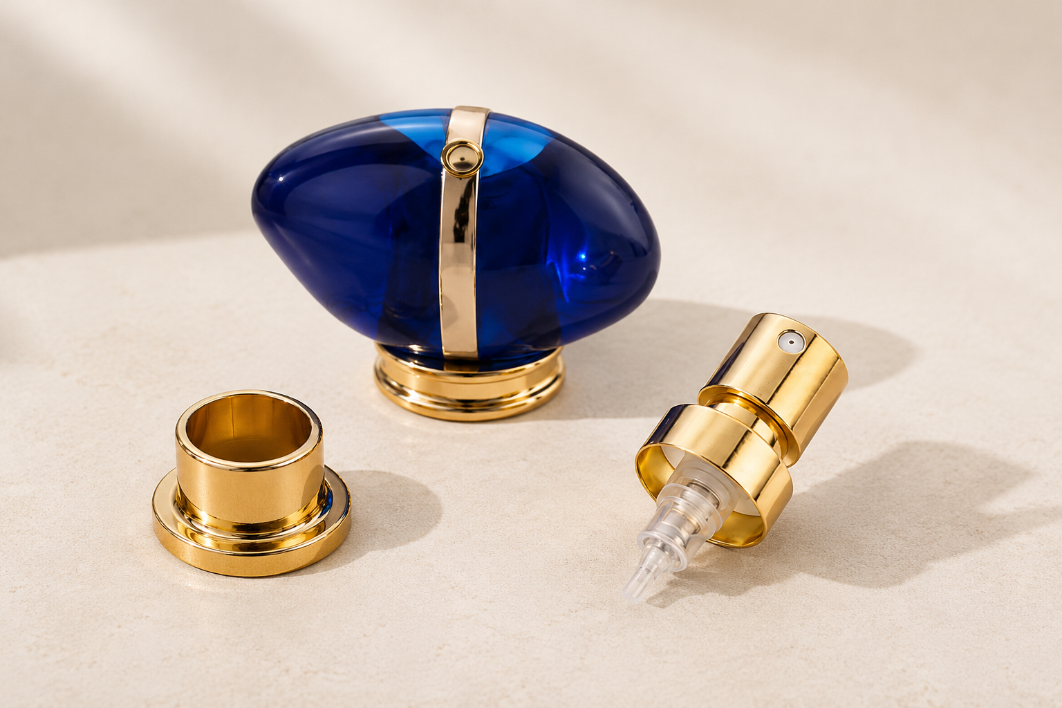 Portable perfume spray component coordination