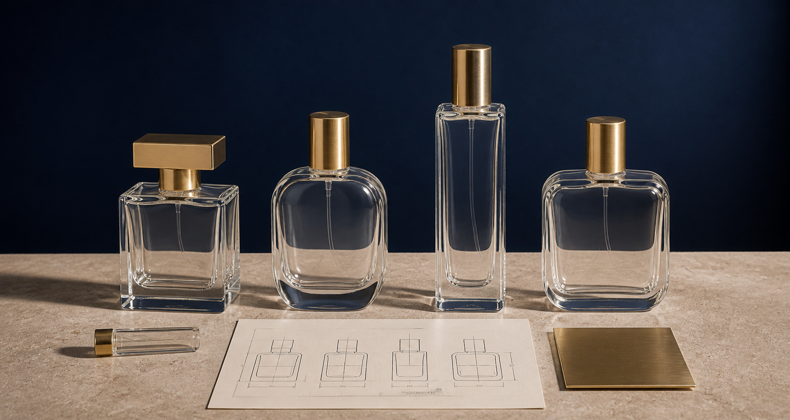 Perfume bottle buying guide with different bottle shapes