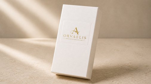 Perfume packaging box and insert detail