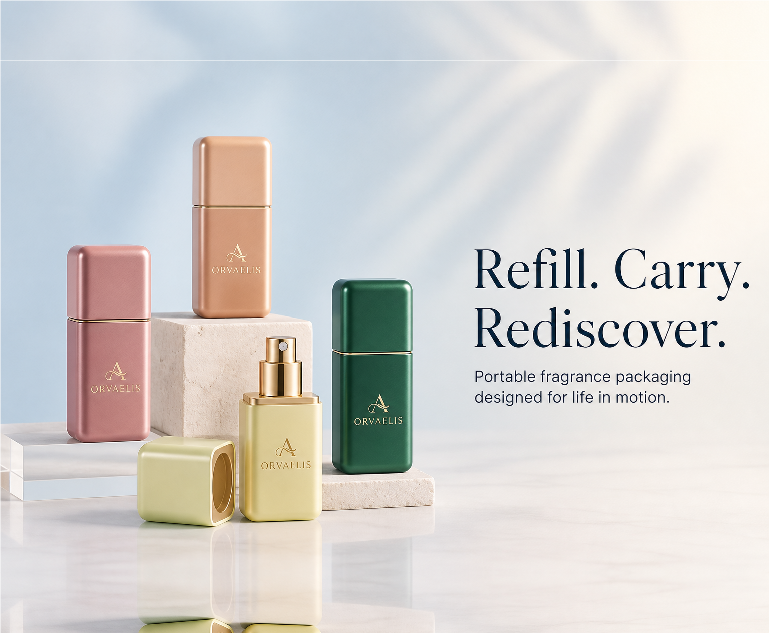 Portable fragrance concept solution