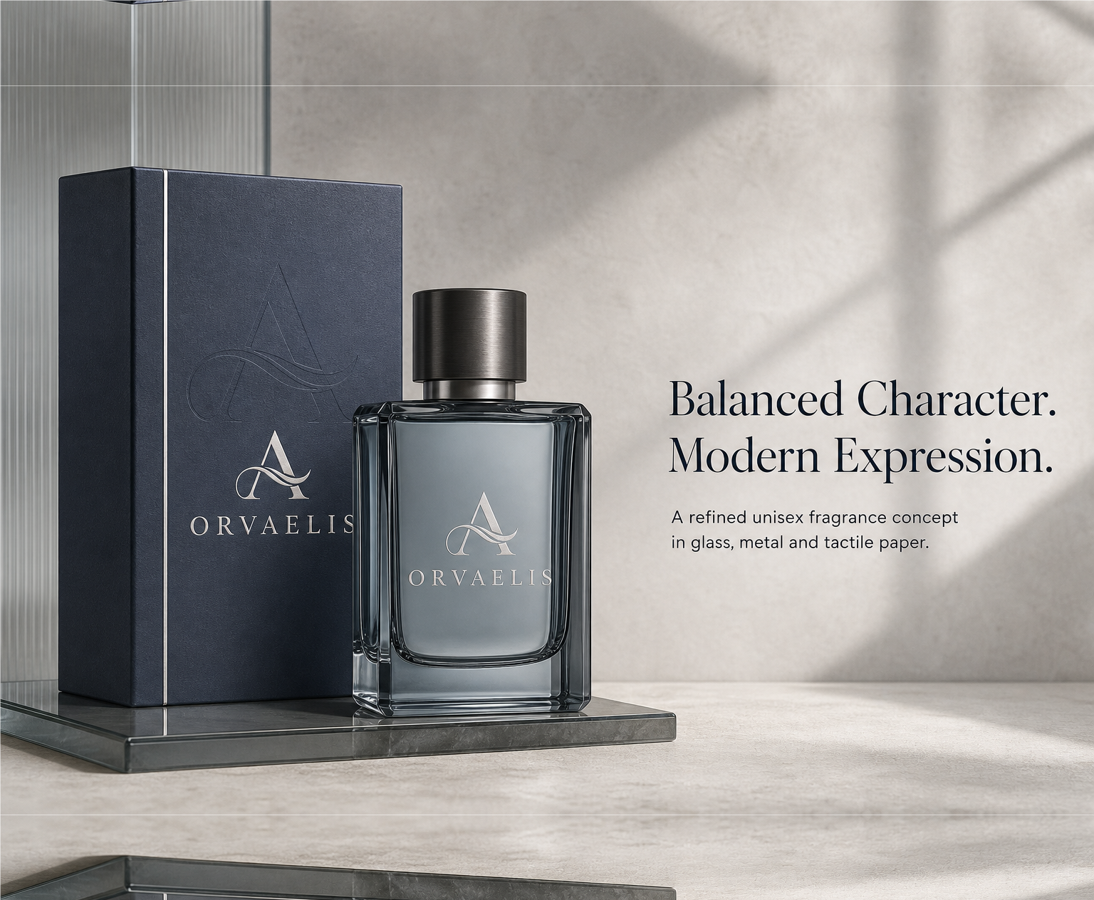 Modern unisex fragrance concept solution