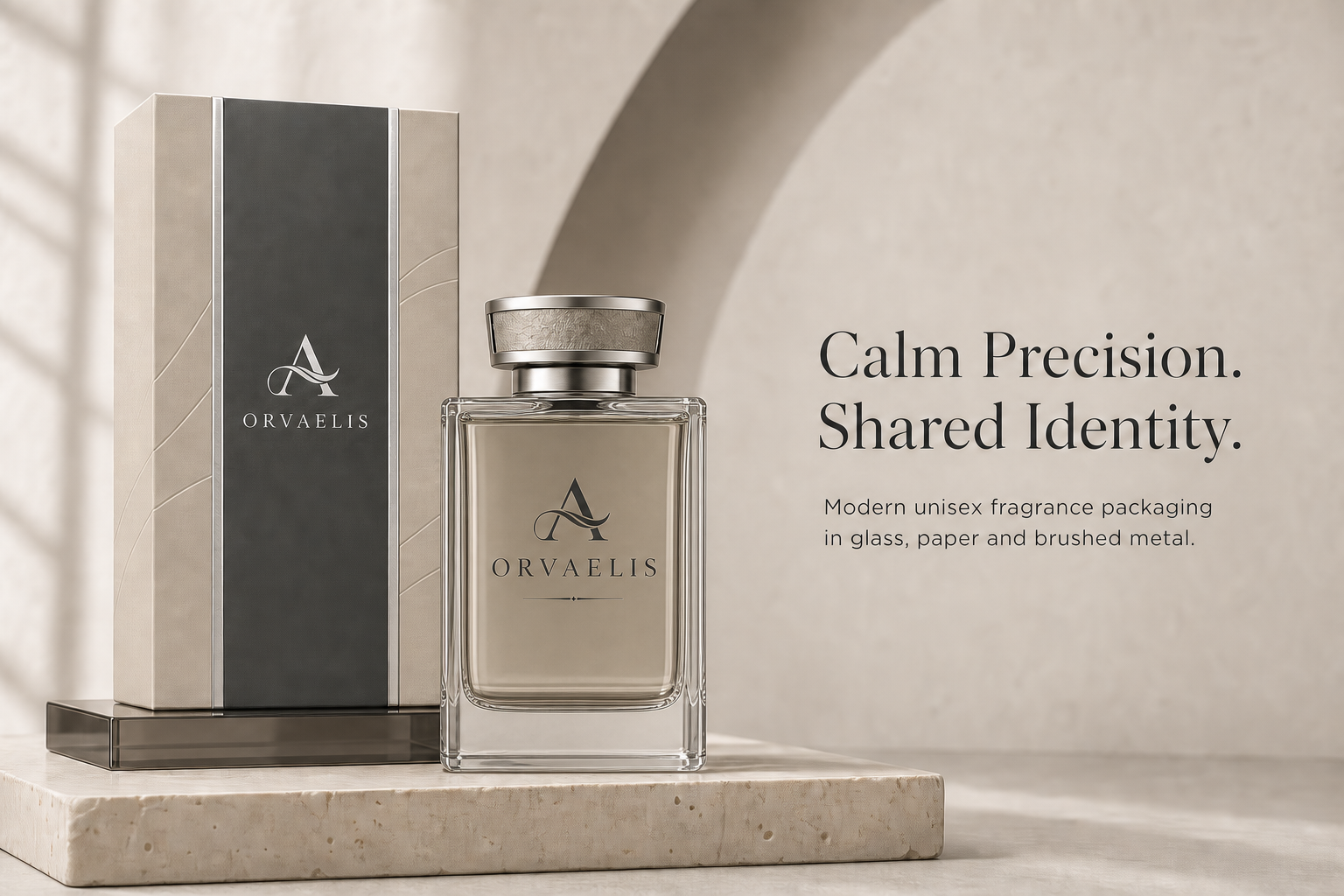 Modern unisex fragrance packaging concept