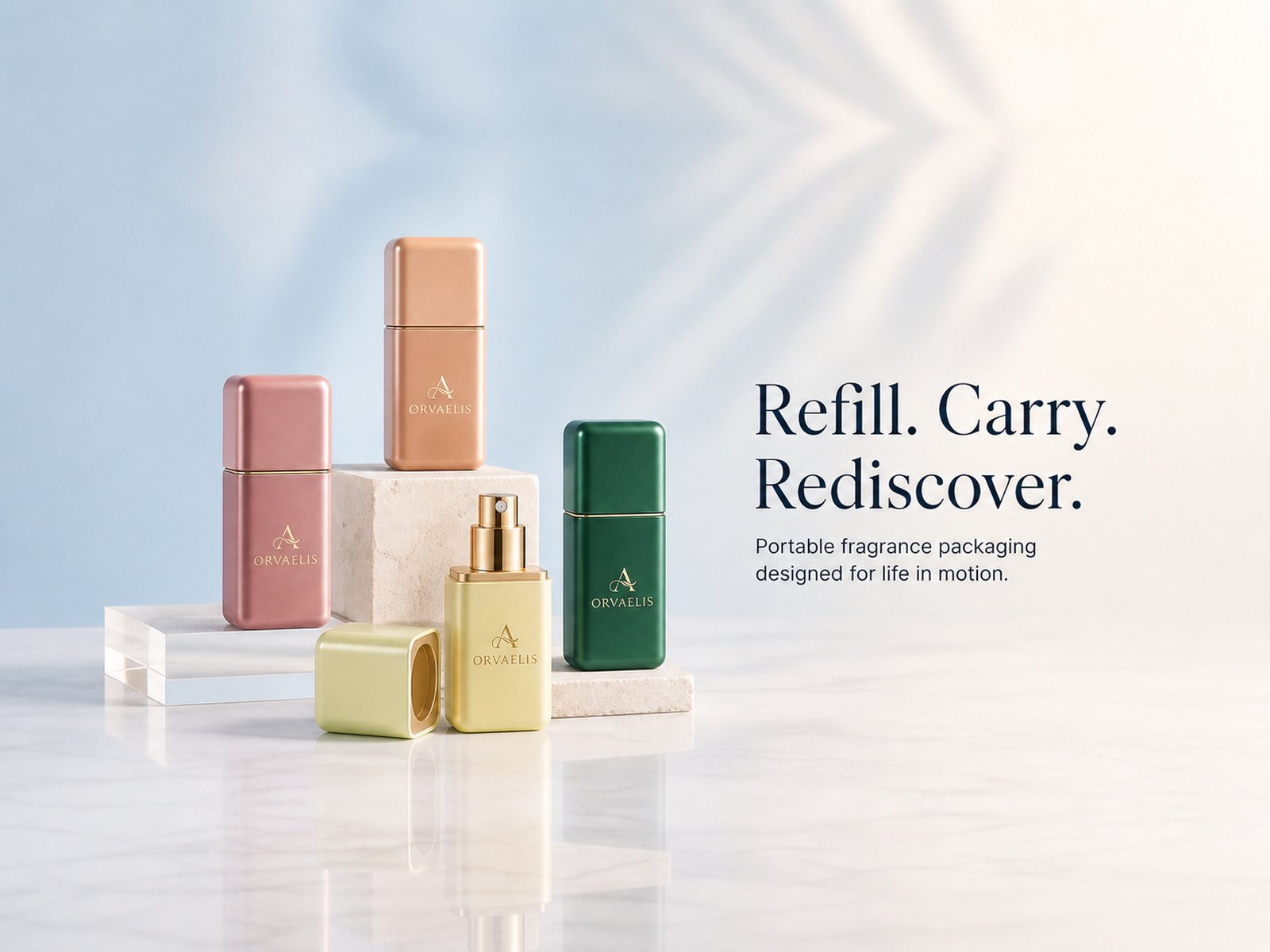 Portable perfume packaging direction