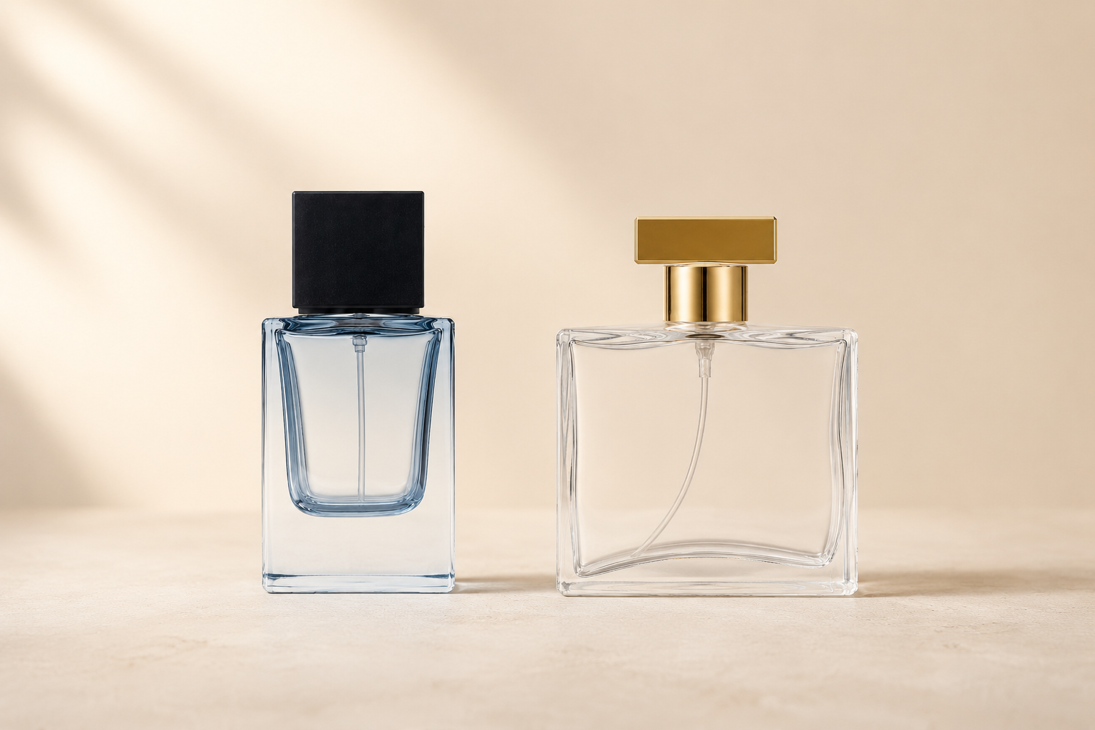 Square perfume bottles