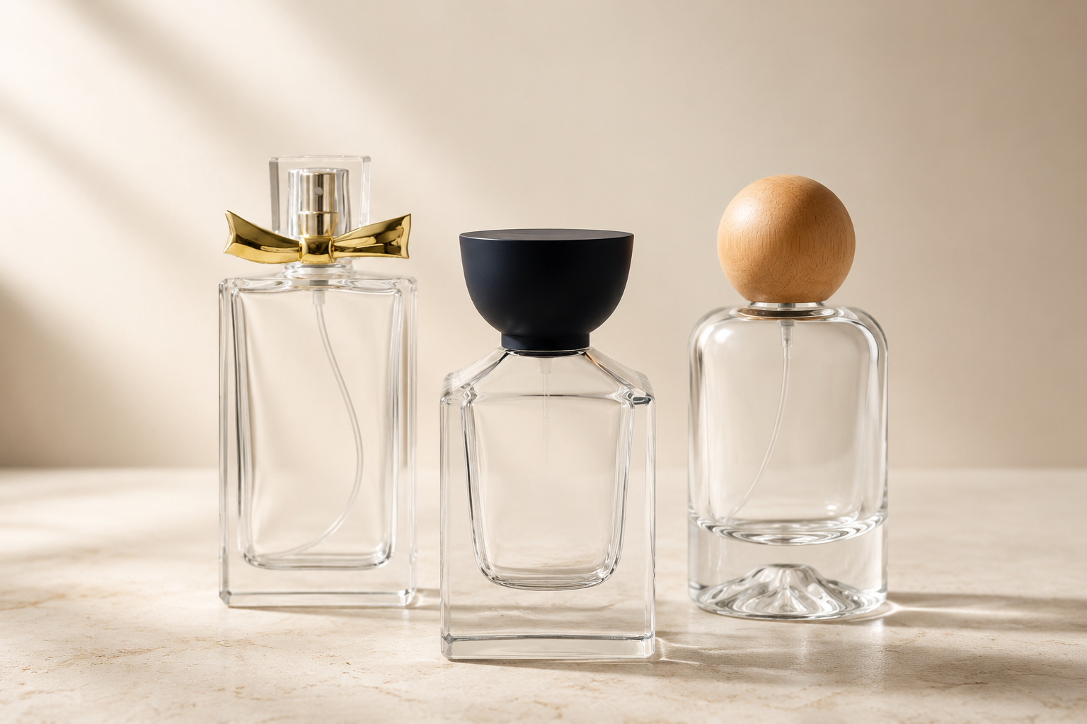 Perfume glass bottle collection