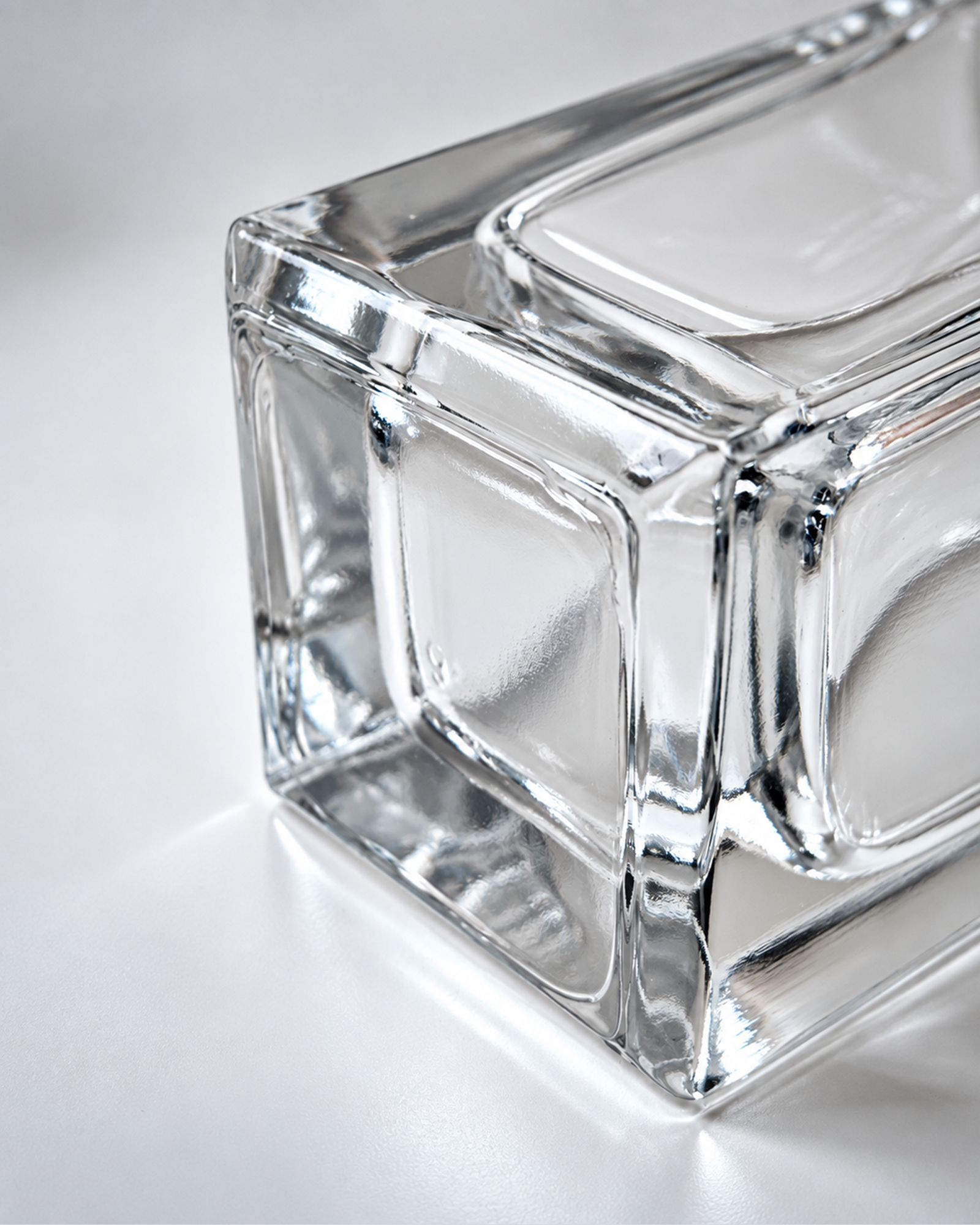 100ml Square Perfume Glass Bottle with Sloped Shoulders and Thick Base | GP005 - Image 5