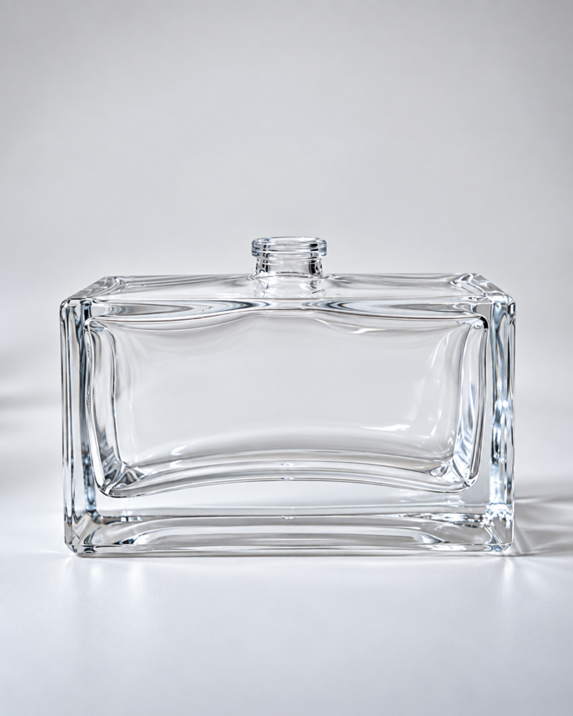 30ml 50ml 100ml Horizontal Rectangular Perfume Glass Bottle with Thick Base | GP007