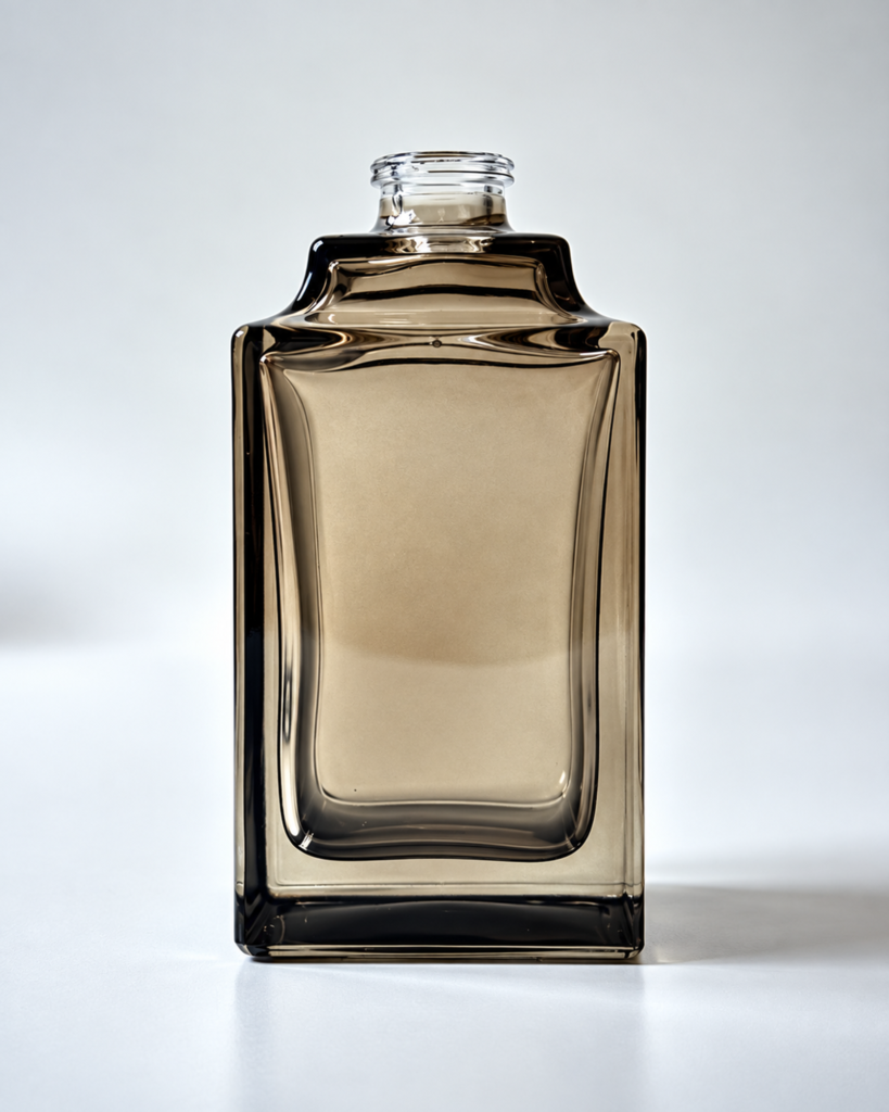 50ml Clear Square Perfume Glass Bottle with Heavy Base | GP008