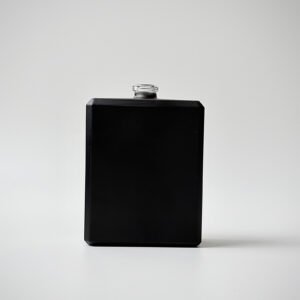50ml 100ml Black Square Perfume Glass Bottle with Beveled Edges | GP052