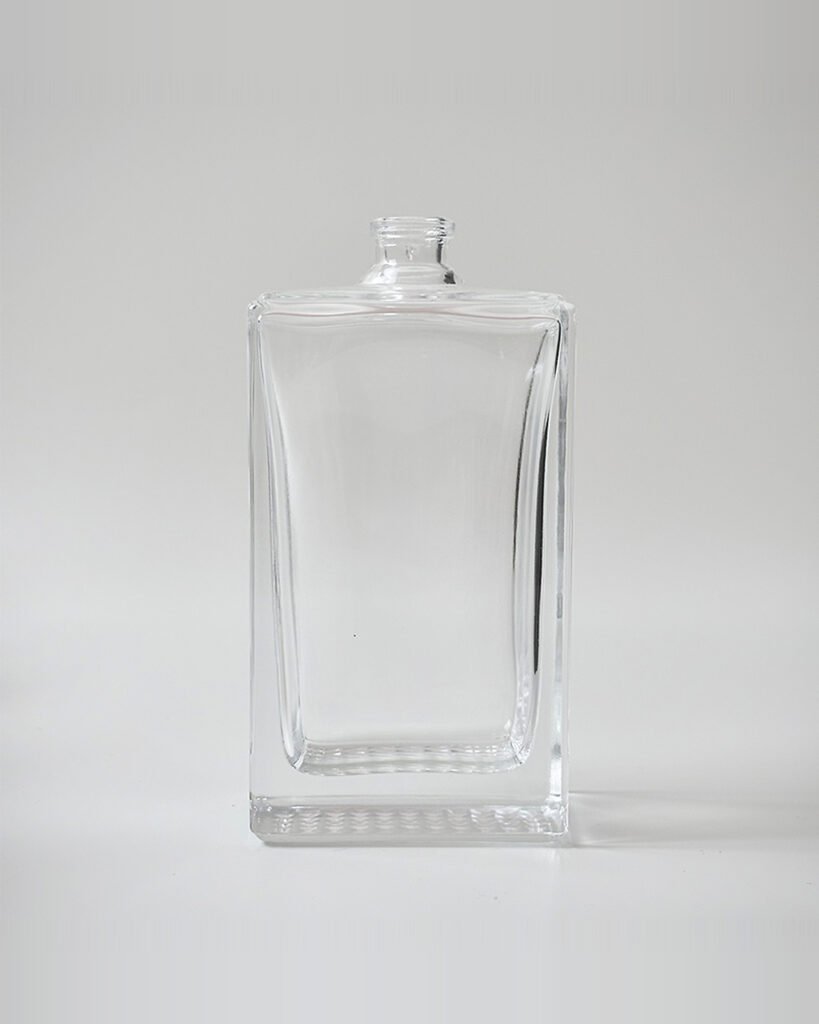 35ml 50ml 100ml Clear Rectangular Perfume Glass Bottle with Thick Base | GP054