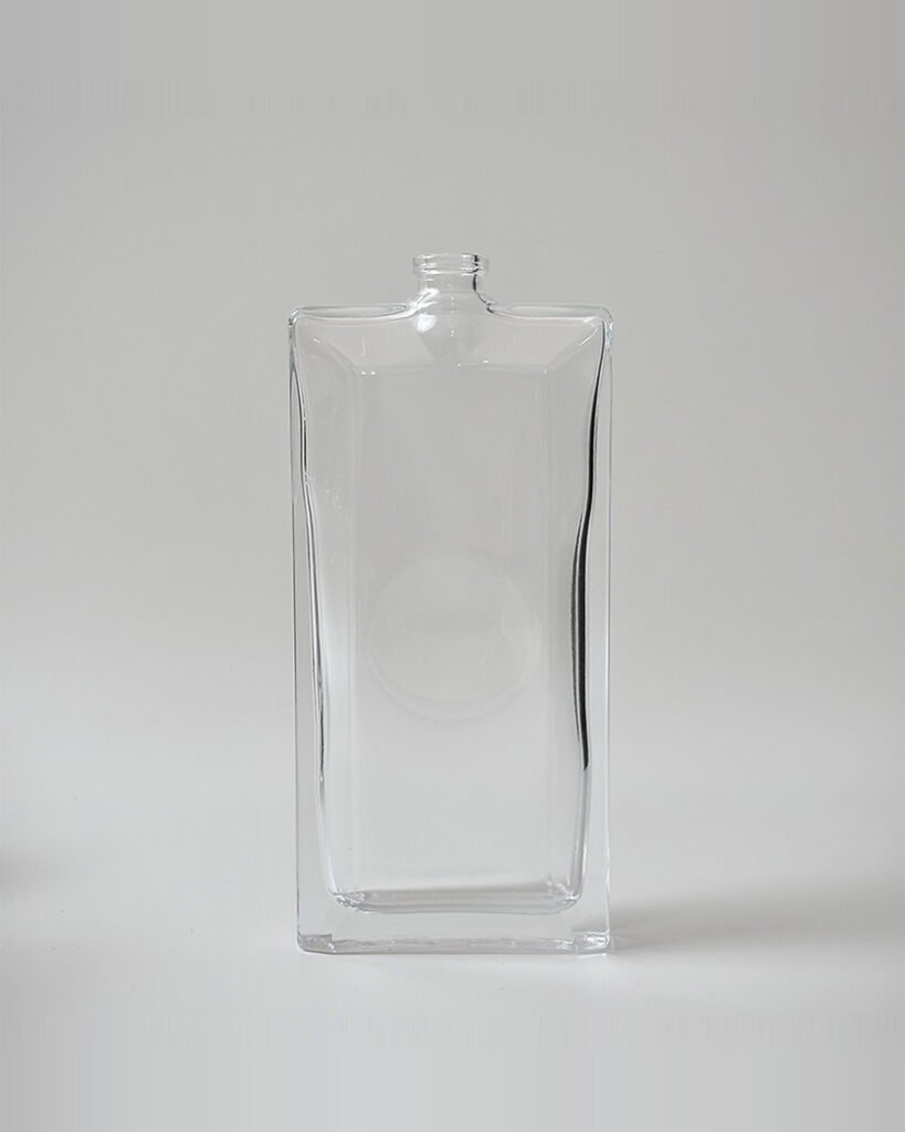 30ml 50ml 80ml Clear Flat Rectangular Perfume Glass Bottle | GP055