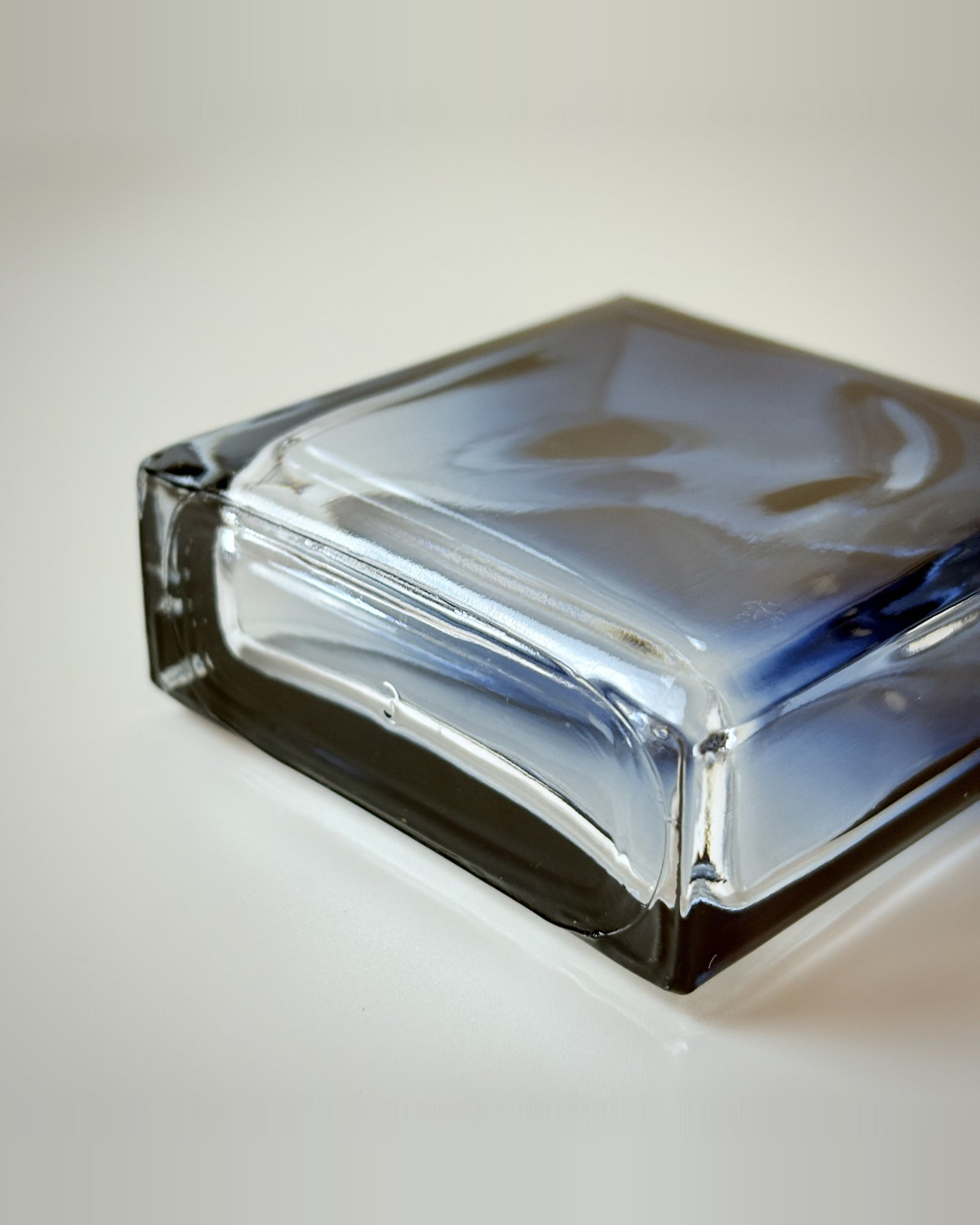 50ml 100ml Clear to Blue Gradient Rectangular Perfume Glass Bottle | GP056 - Image 5